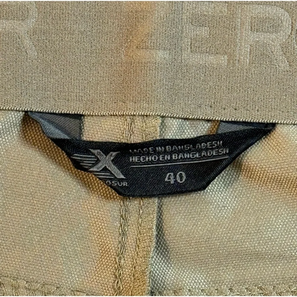 ZEROXPOSUR Oak Beige Outdoort Hiking Performance Travel Cargo Shorts Men's 40x10